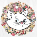 Women's Aristocats Floral Marie White Kitten T-Shirt