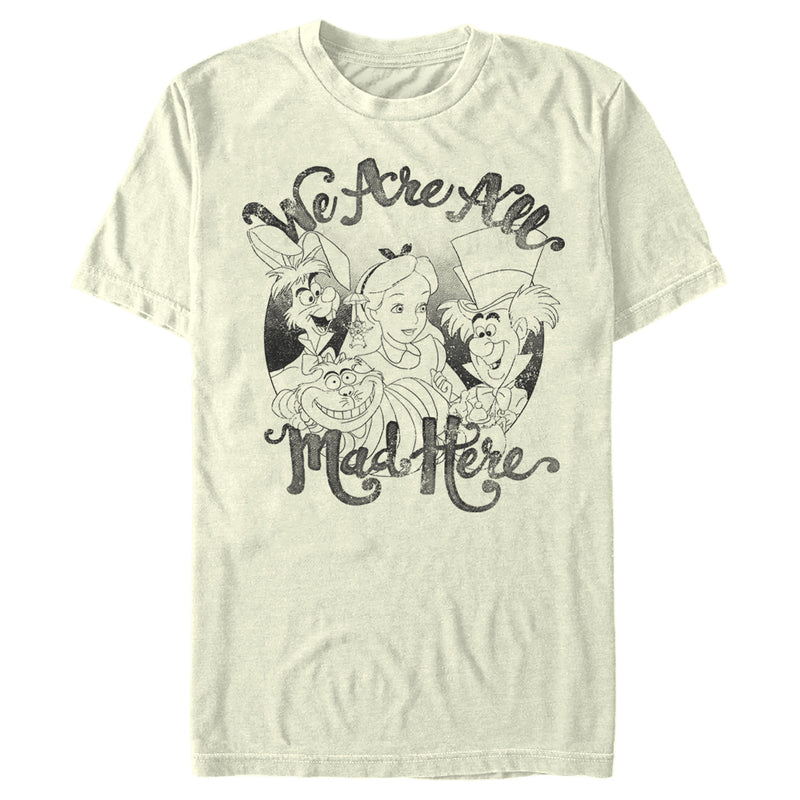 Men's Alice in Wonderland We Are All Mad Here T-Shirt