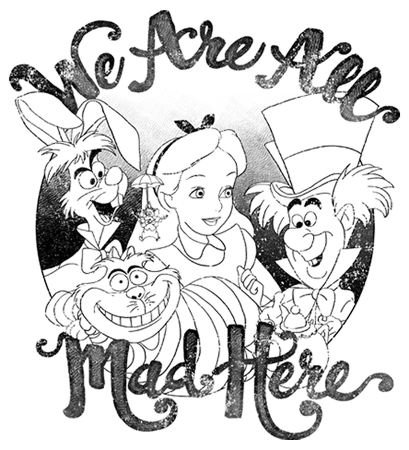 Boy's Alice in Wonderland We Are All Mad Here T-Shirt