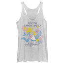 Women's Alice in Wonderland Do You Suppose She's a Wildflower? Racerback Tank Top