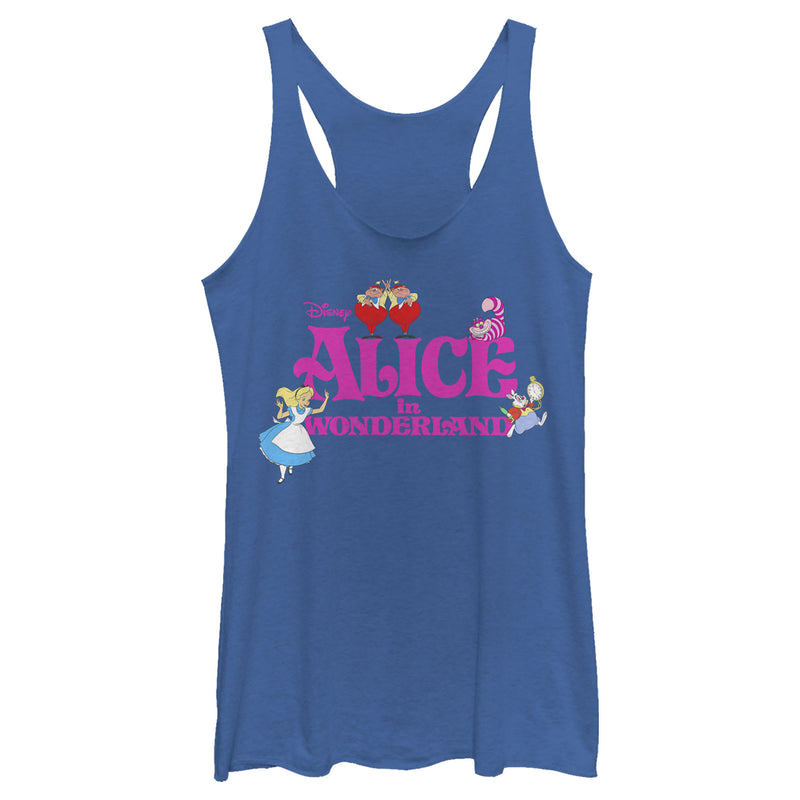 Women's Alice in Wonderland Crew Logo Racerback Tank Top