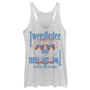 Women's Alice in Wonderland Tweedledee and Tweedledum Racerback Tank Top