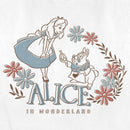 Women's Alice in Wonderland Floral Friends T-Shirt