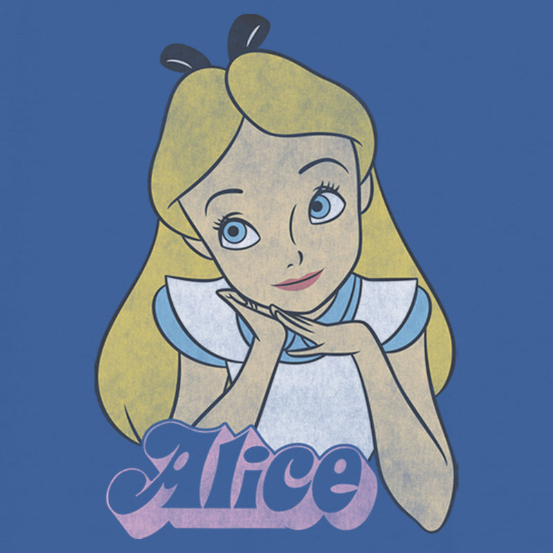 Women's Alice in Wonderland Large Alice Portrait Racerback Tank Top
