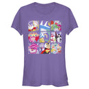 Junior's Alice in Wonderland Distressed Character Portraits T-Shirt