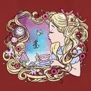 Women's Alice in Wonderland Artistic Alice Long Hair Tea Party T-Shirt