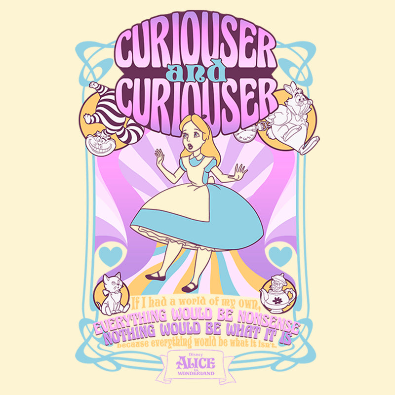 Men's Alice in Wonderland Curiouser and Curiouser T-Shirt