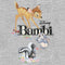 Girl's Bambi Movie Logo With Flower and Thumper T-Shirt