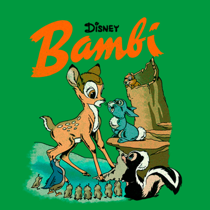 Junior's Bambi Retro Poster T-Shirt