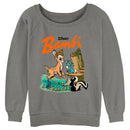 Junior's Bambi Retro Poster Sweatshirt