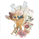 Girl's Bambi Playing In Flower Fields T-Shirt