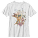 Boy's Bambi Playing In Flower Fields T-Shirt