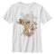 Boy's Bambi Playing In Flower Fields T-Shirt