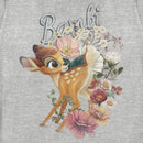 Women's Bambi Playing In Flower Fields T-Shirt