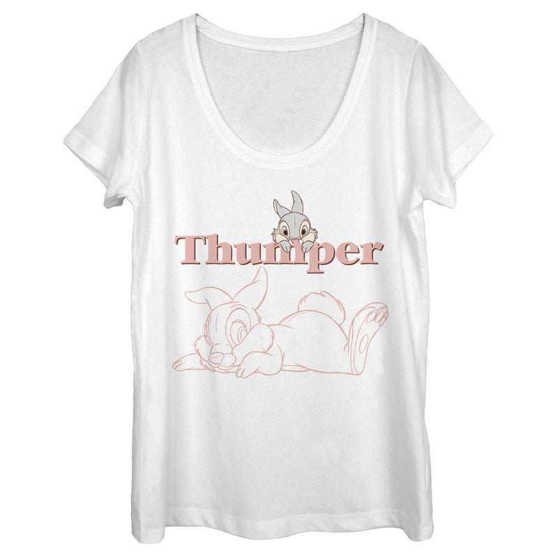 Women's Bambi Thumper Line Art T-Shirt – Fifth Sun