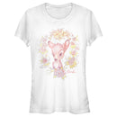 Junior's Bambi Floral Frame T-Shirt