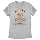 Women's Bambi Valentine's Day Bambi and Faline Love T-Shirt