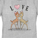 Women's Bambi Valentine's Day Bambi and Faline Love T-Shirt