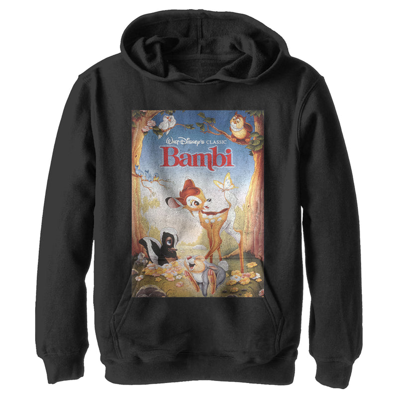 Boy's Bambi Movie Cover Title Poster Pull Over Hoodie