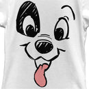 Girl's One Hundred and One Dalmatians Happy Patch With Tongue Out T-Shirt