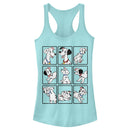 Junior's One Hundred and One Dalmatians Family Grid Racerback Tank Top