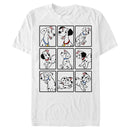 Men's One Hundred and One Dalmatians Family Grid T-Shirt