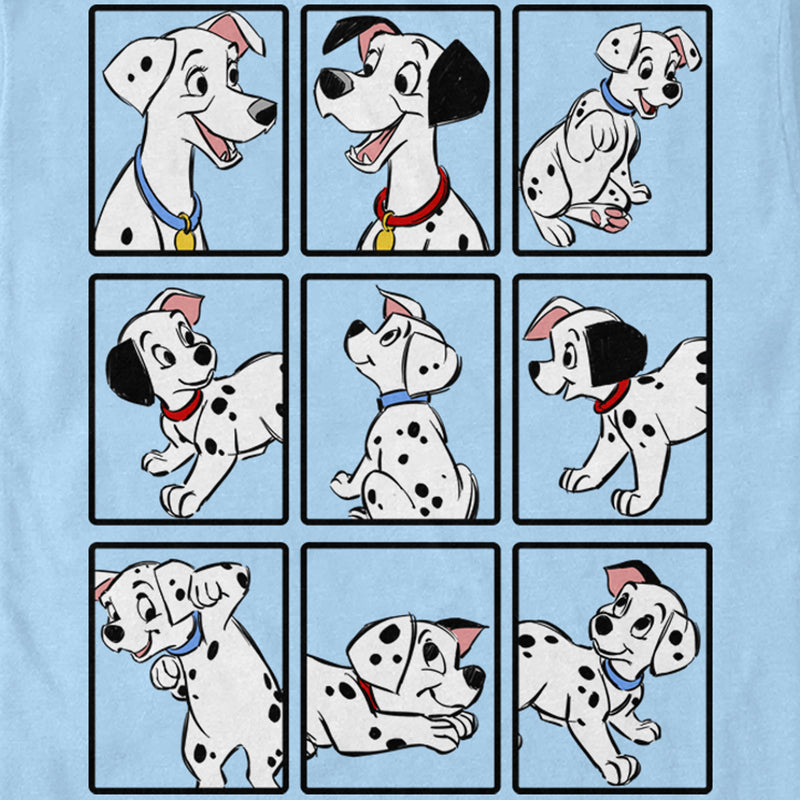 Men's One Hundred and One Dalmatians Family Grid T-Shirt