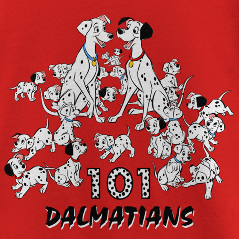 Girl's One Hundred and One Dalmatians Family T-Shirt