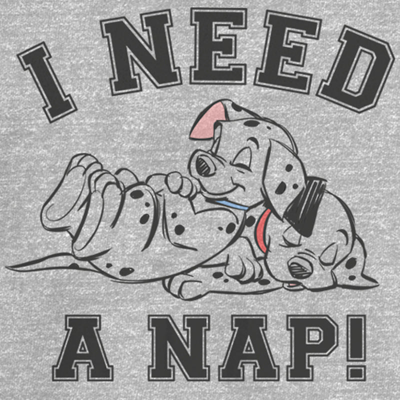 Junior's One Hundred and One Dalmatians I Need a Nap T-Shirt