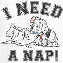 Junior's One Hundred and One Dalmatians I Need a Nap T-Shirt