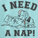 Junior's One Hundred and One Dalmatians I Need a Nap Racerback Tank Top