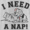 Women's One Hundred and One Dalmatians I Need a Nap Racerback Tank Top