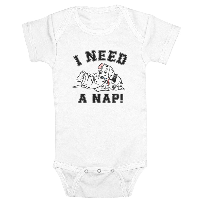 Infant's One Hundred and One Dalmatians I Need a Nap Brothers Onesie