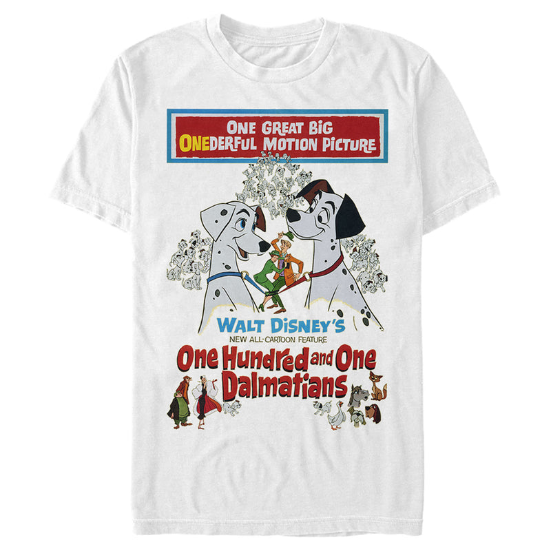 Men's One Hundred and One Dalmatians Original Movie Poster T-Shirt