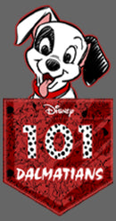 Girl's One Hundred and One Dalmatians Patch in the Pocket T-Shirt
