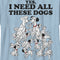 Boy's One Hundred and One Dalmatians Yes, I Need All These Dogs T-Shirt