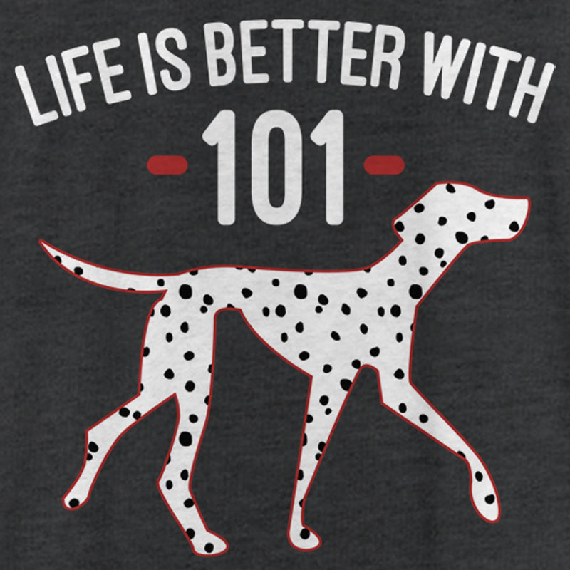 Women's One Hundred and One Dalmatians Life is Better with 101 Racerback Tank Top