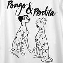 Women's One Hundred and One Dalmatians Pongo and Perdita Scoop Neck