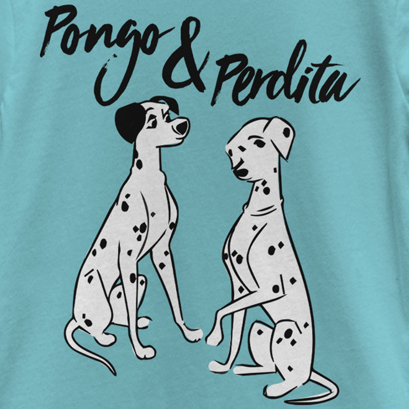 Girl's One Hundred and One Dalmatians Pongo and Perdita T-Shirt