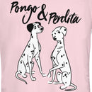 Junior's One Hundred and One Dalmatians Pongo and Perdita T-Shirt