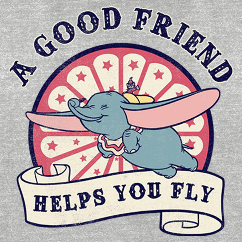 Women's Dumbo A Good Friend Helps You Fly T-Shirt