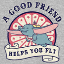 Junior's Dumbo A Good Friend Helps You Fly T-Shirt