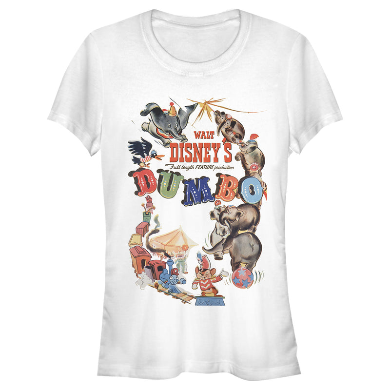 Junior's Dumbo Classic Theatrical Poster T-Shirt