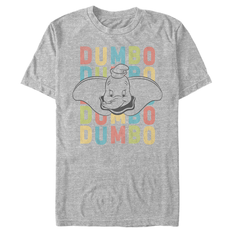 Men's Dumbo Colorful Name Stack T-Shirt