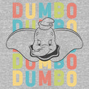 Men's Dumbo Colorful Name Stack T-Shirt