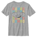 Boy's Dumbo Colorful Name Stack T-Shirt
