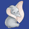 Junior's Dumbo Looking Back Elephant Portrait Pose T-Shirt