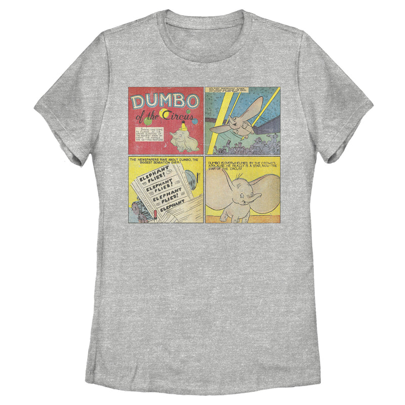 Women's Dumbo Comic Panels T-Shirt