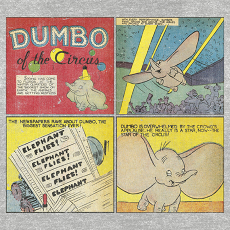 Women's Dumbo Comic Panels T-Shirt