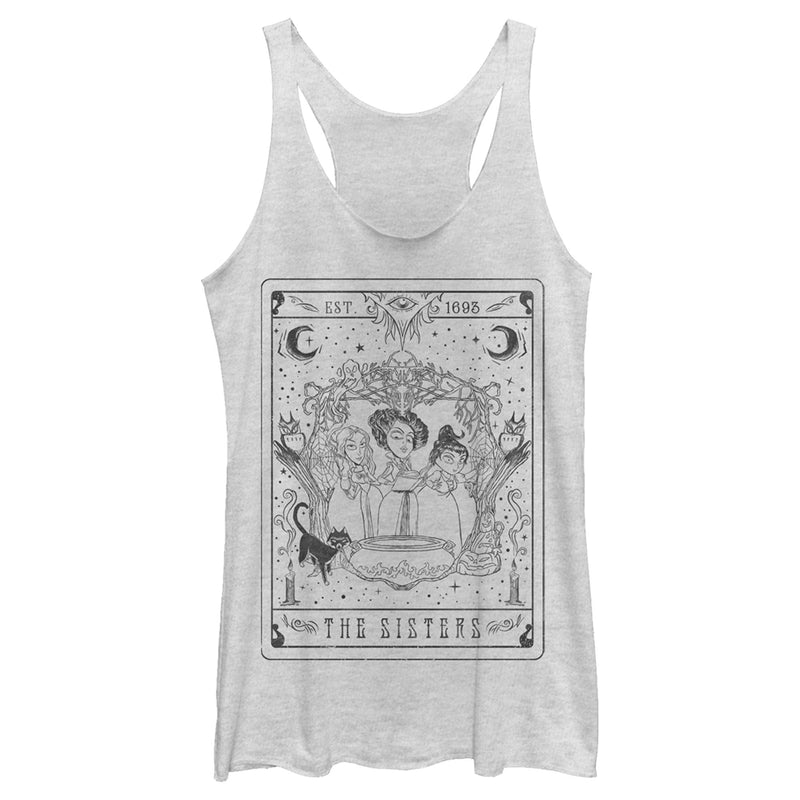 Women's Hocus Pocus Sanderson Sister Tarot Card Racerback Tank Top